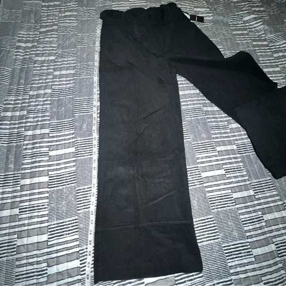 BLACK WIDE LEG CORDUROY WITH BELT - Picture 9 of 12